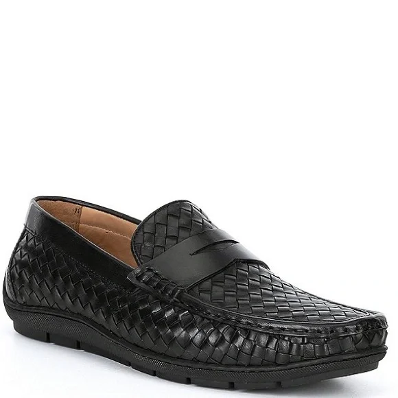 Flag Ltd Black Woven Men\'s Loafers 00000000_zi_bdc9cfeb-ff67-4a70  main image 2
